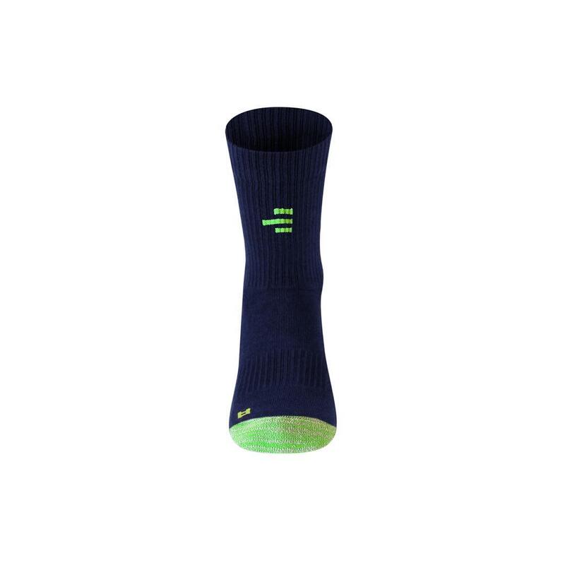 Technische Socken Erwachsene atmungsaktive Verstärkungen Padel-Tennis, blau