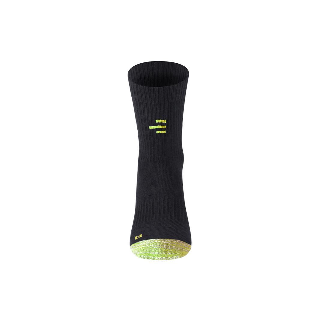 Chaussettes techniques adulte respirantes avec renforts padel tennis medium noir 4/6