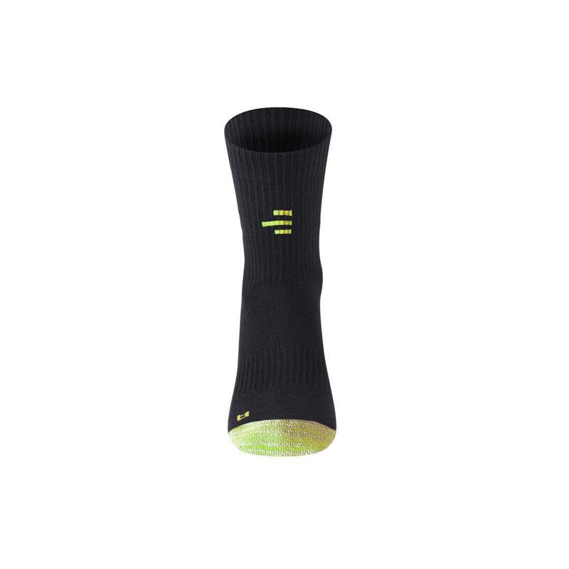 Chaussettes techniques adulte respirantes avec renforts padel tennis medium noir