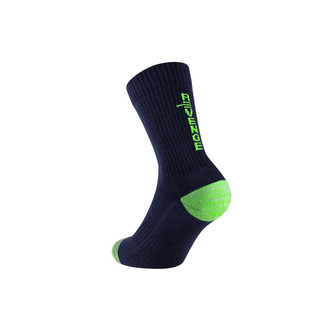 Chaussettes techniques adulte respirantes avec renforts padel tennis medium bleu 2/6