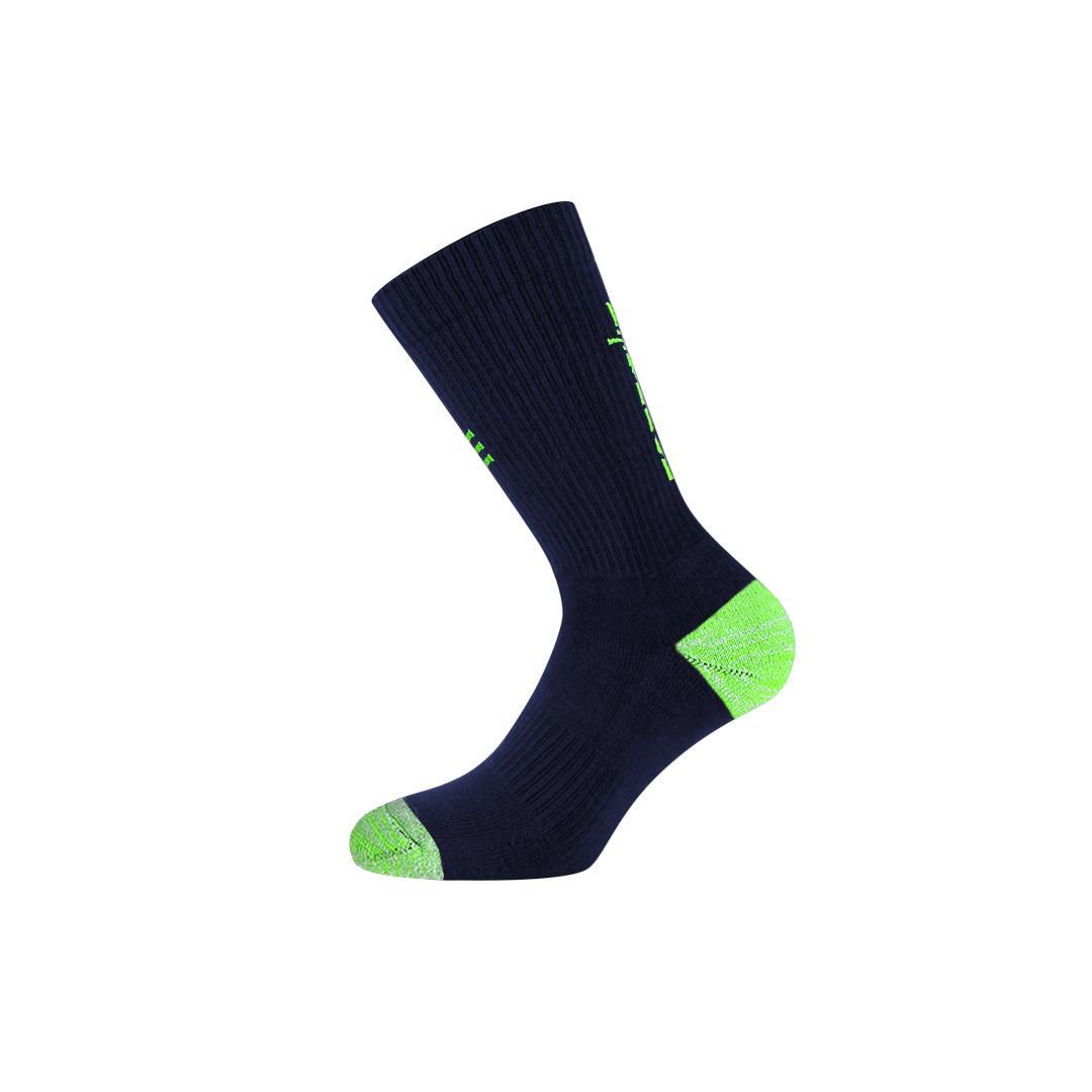 Chaussettes techniques adulte respirantes avec renforts padel tennis medium bleu 3/6