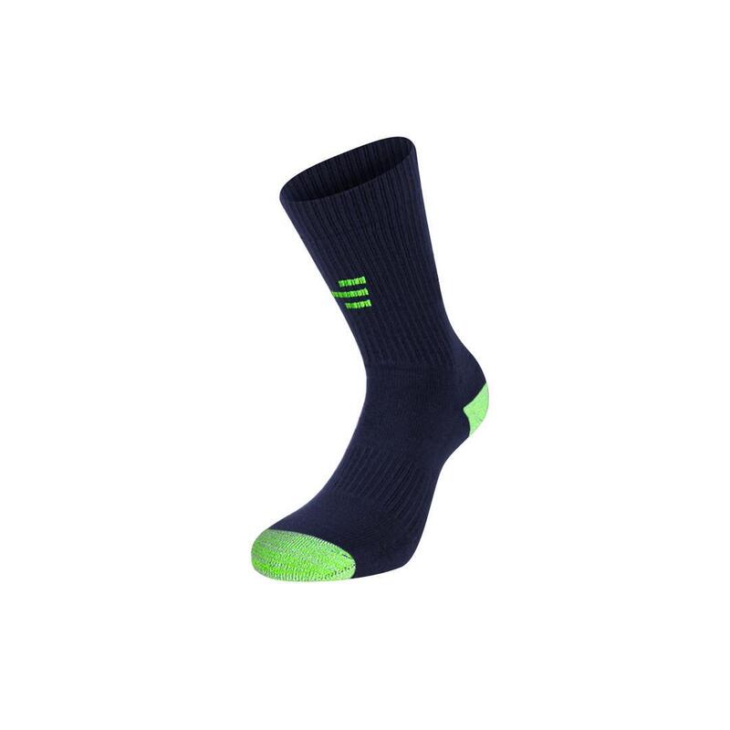 Technische Socken Erwachsene atmungsaktive Verstärkungen Padel-Tennis, blau