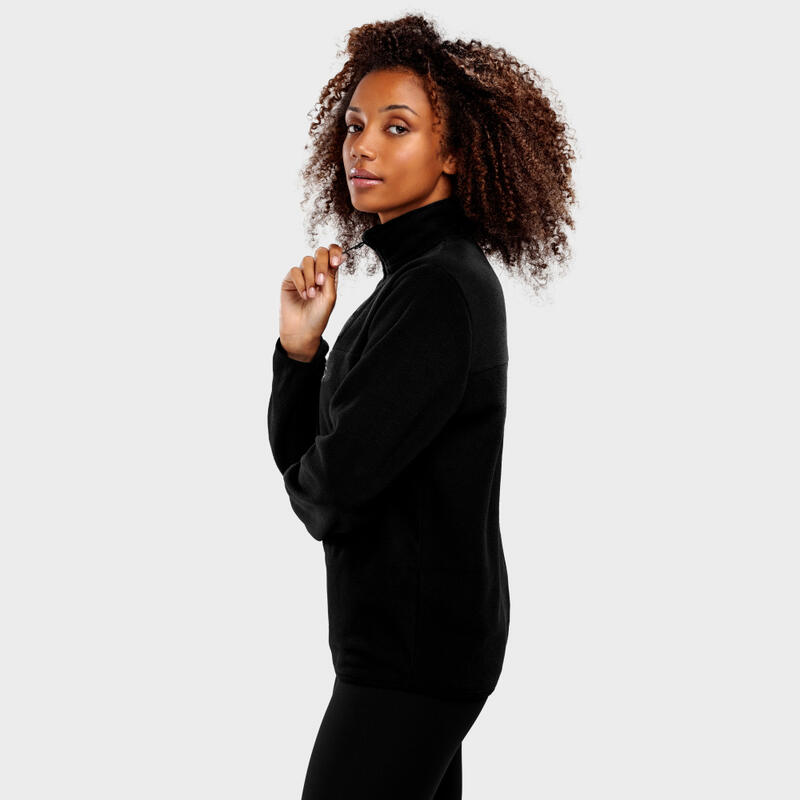 Dames Wintersport dikke fleece trui voor Shadow-W SIROKO Zwart