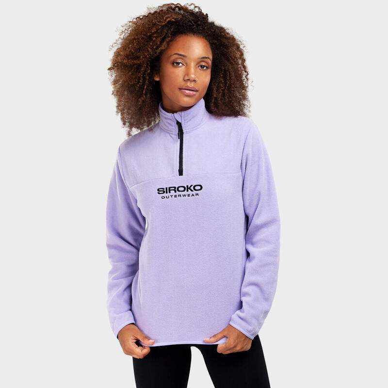 Damen Wintersport dicker fleecepullover für Aurora-W SIROKO Lavendel