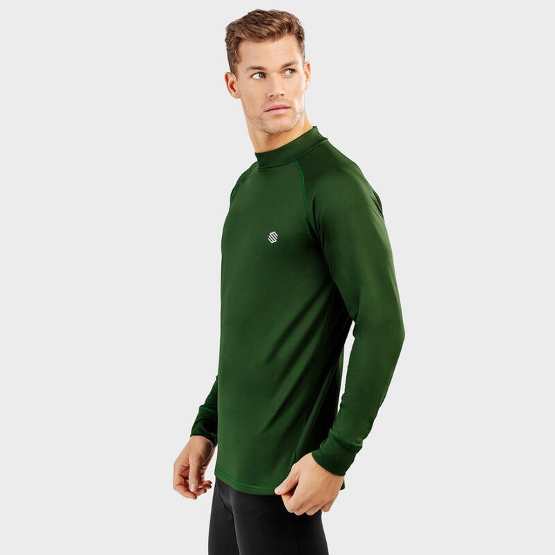 Camiseta interior térmica hombre esquí y nieve Slush Green Verde Militar