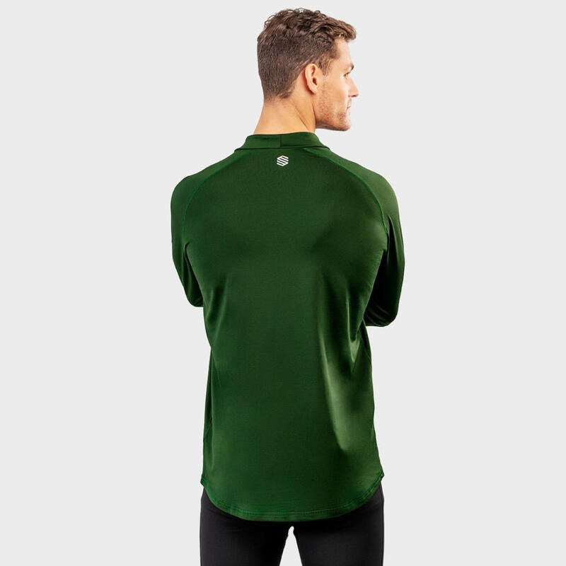 Camiseta interior térmica hombre esquí y nieve Slush Green Verde Militar