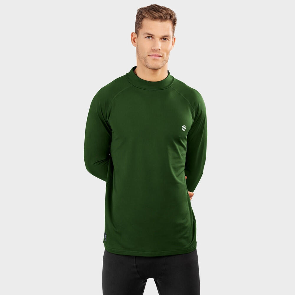 Camiseta interior termica hombre esqui y nieve Slush Green Verde Militar