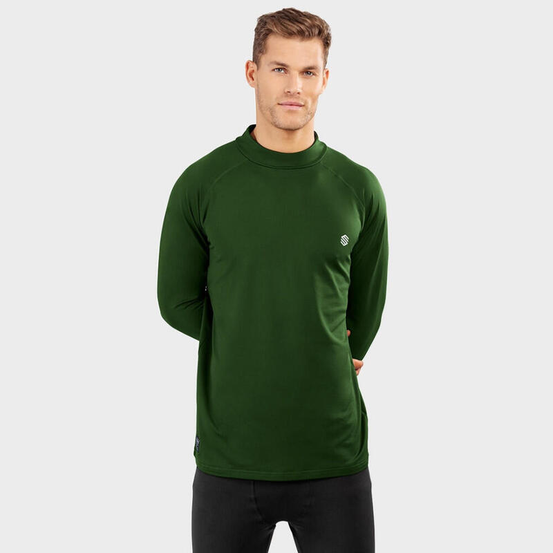 Camiseta interior térmica hombre esquí y nieve Slush Green Verde Militar