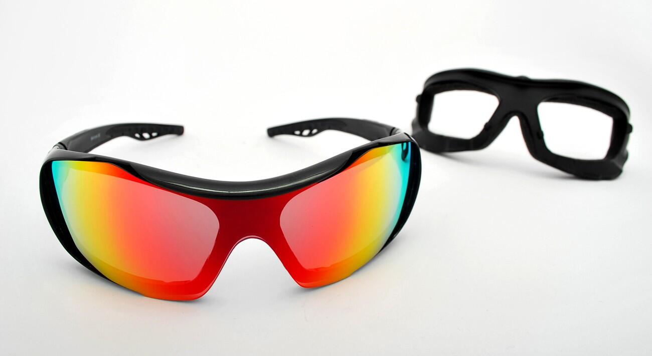 Okulary narciarskie Ice-Q Ski'N'Roll-4 Red Revo S2/Smoke Silver Mirror S4 5/7