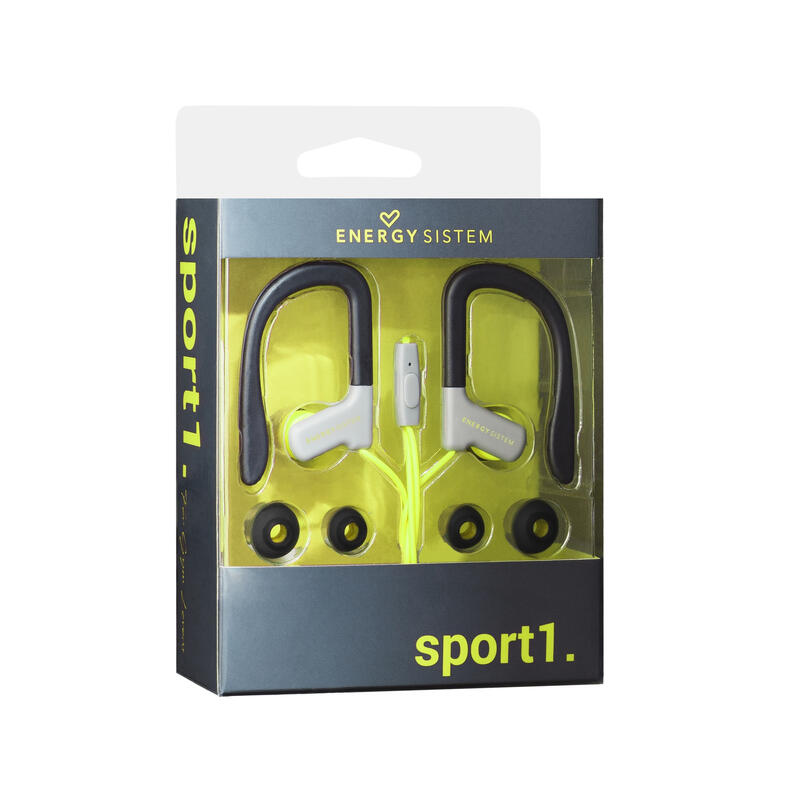 Auriculares desportivos desportivos Energy Sistem  Sport 1 Yellow Mic