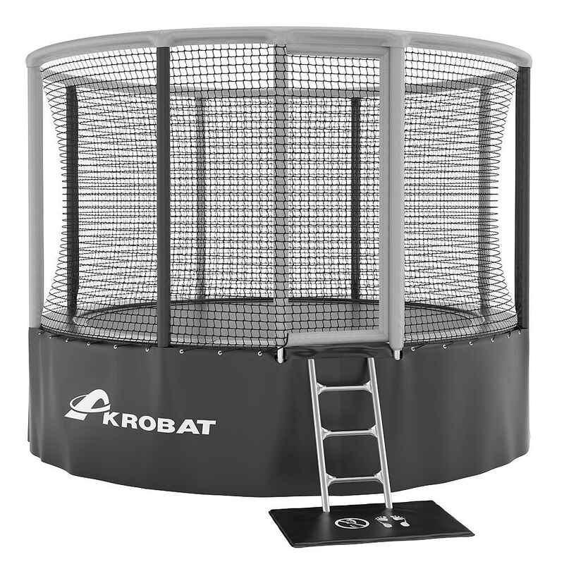 Akrobat Trampolin Gallus, ø 360 cm, Grau-Schwarz