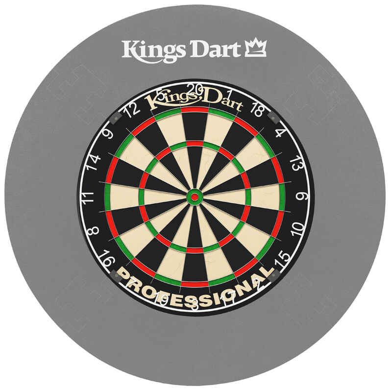 Kings Dart Dart-Set Profi, Professional HD (Zahlenring Kunststoff), Grau Media 1