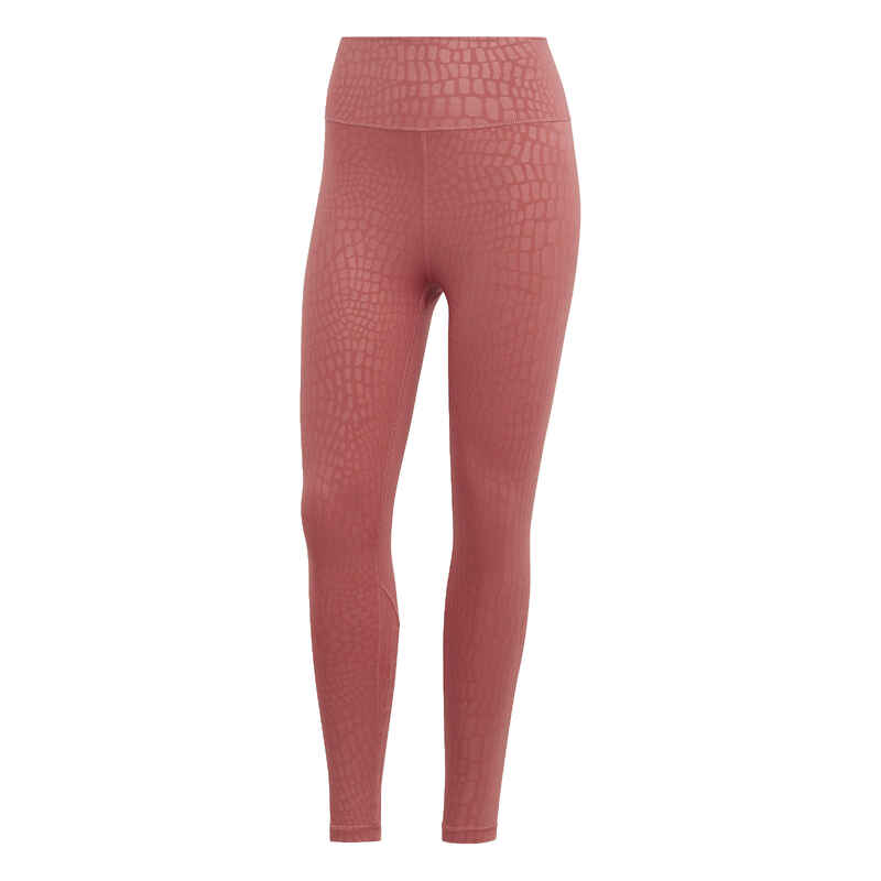 Leggings für Frauen adidas Optime Training Croc Emboss