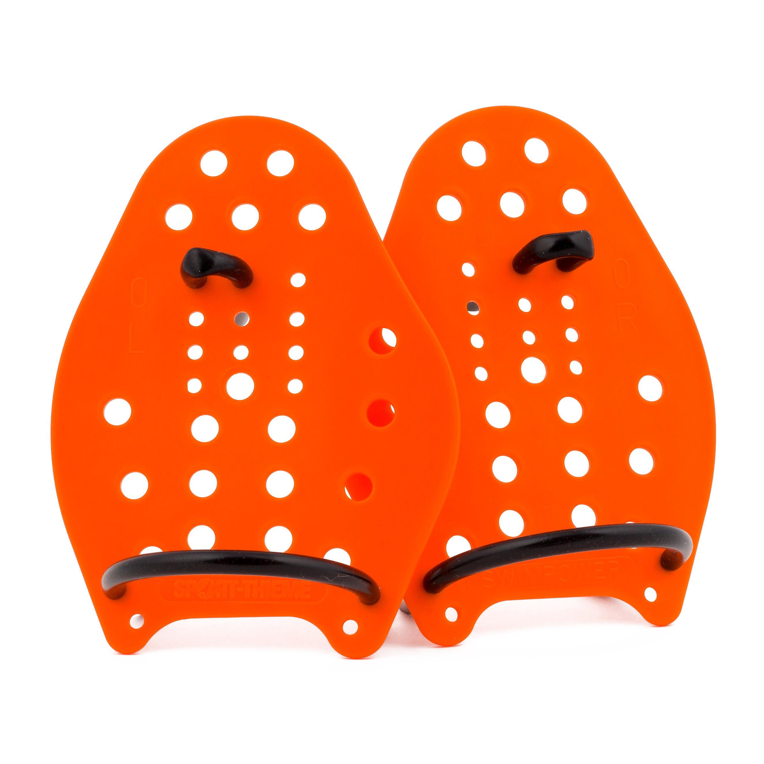 Schwimmpaddles Swim-Power Größe XS, 17x13 cm, Orange Schwimmen Unisex Orange 6/6