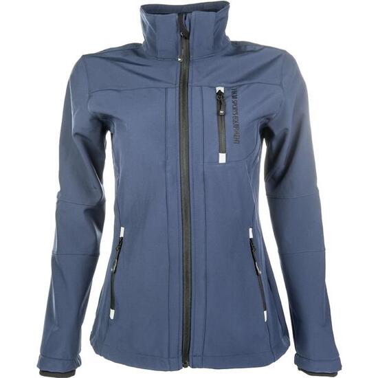 Dames Reitjacke HKM Softshell donkerblauw