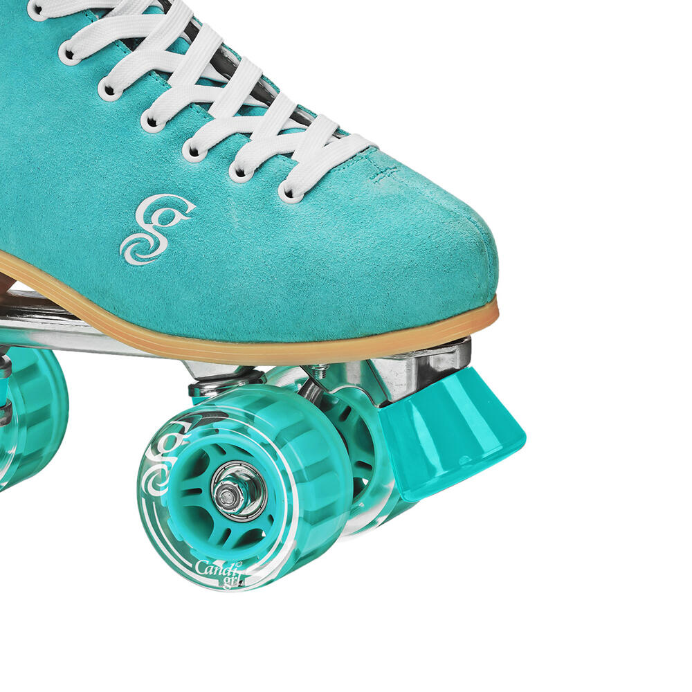 CARLIN High Top FreeStyle Unisex Quad Roller Skates - Teal 2/7