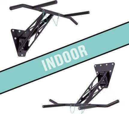 Klimmzugstange und Dip Stange für Wandmontage an Innen- und Außenwand, weltweit