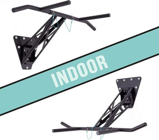 Klimmzugstange und Dip Stange für Wandmontage an Innen- und Außenwand, weltweit