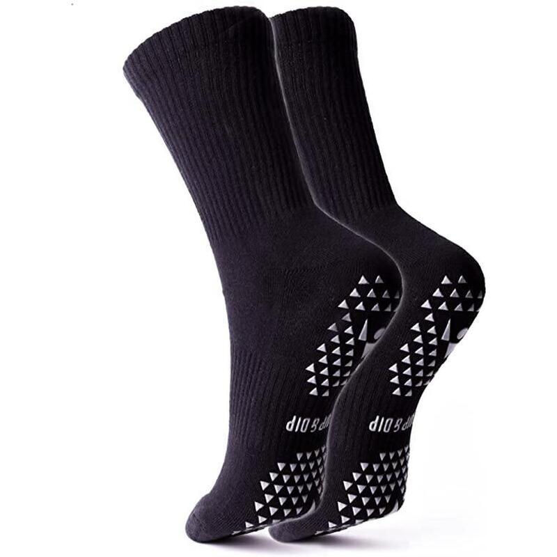 Anti-Rutsch Sportsocken schwarz, 1 Paar