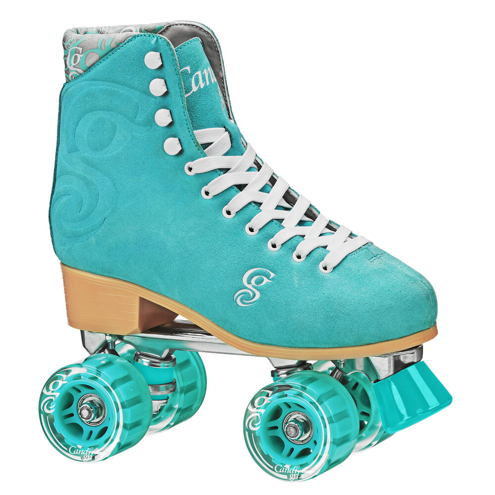 CANDI GRL CANDI GRL CARLIN HIGHTOP FREESTYLE UNISEX QUAD ROLLER SKATES - TEAL