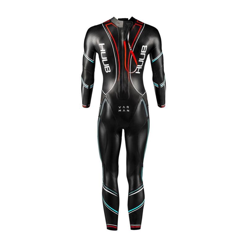 Fato de mergulho Varman masculino HUUB - Azul Glaciar e Vermelho - Tamanho XS