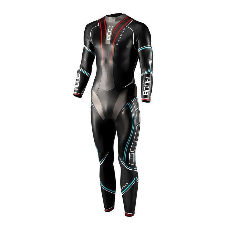 Fato de mergulho Varman masculino HUUB - Azul Glaciar e Vermelho - Tamanho XS