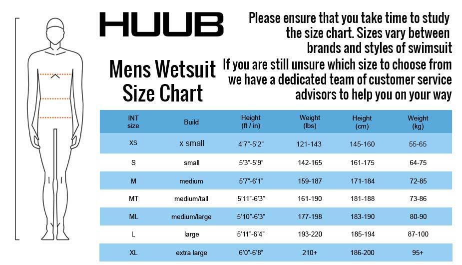 Traje de neopreno Varman de HUUB para hombre - Azul glaciar y rojo - Talla XS 4/6