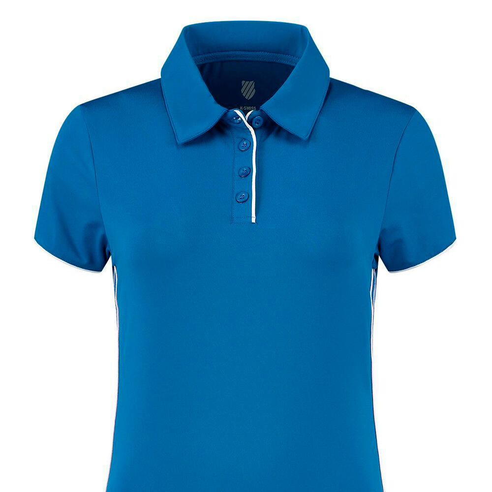 Polo de tenis y padel mujer kswiss HYPERCOURT 4 azul 3/3