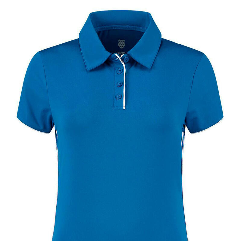 Polo de tenis y padel mujer kswiss HYPERCOURT 4 azul