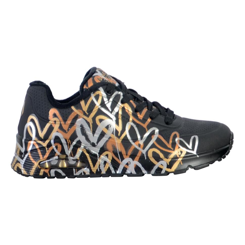 Buty na co dzień damskie SKECHERS UNO METALLIC LOVE eko skóra