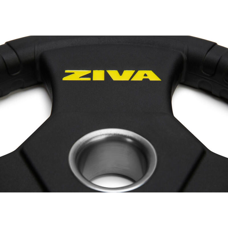 Discos redondo ZIVA performance 1.25 kg - negro/amarillo