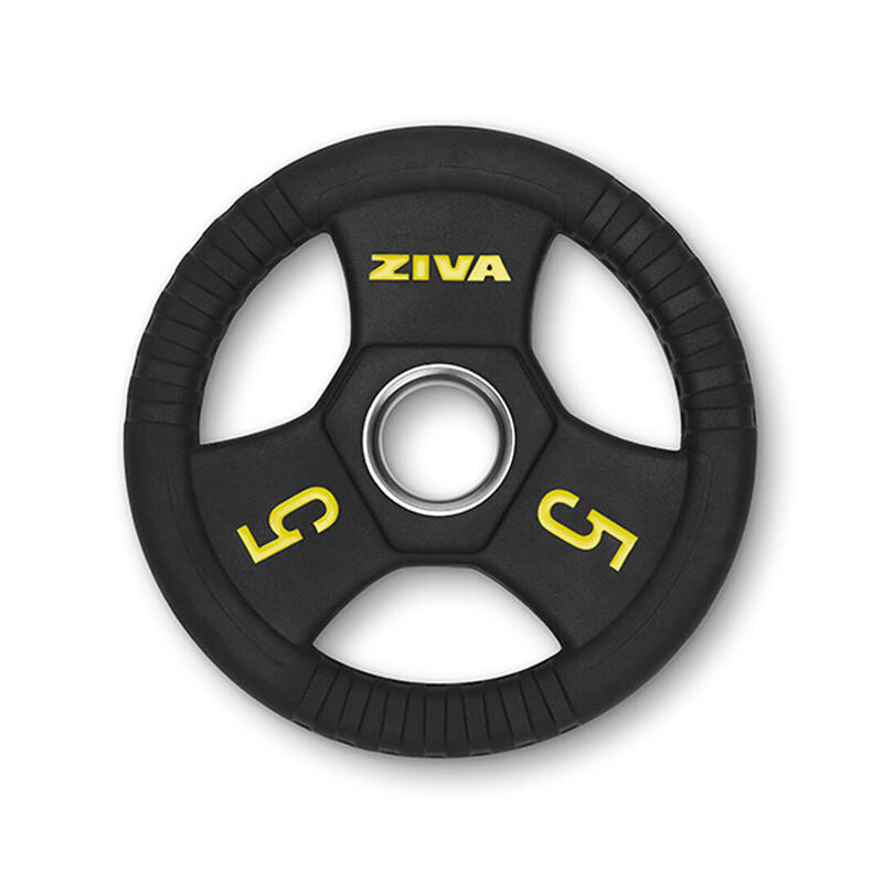 Discos redondo ZIVA performance 5 kg - negro/amarillo