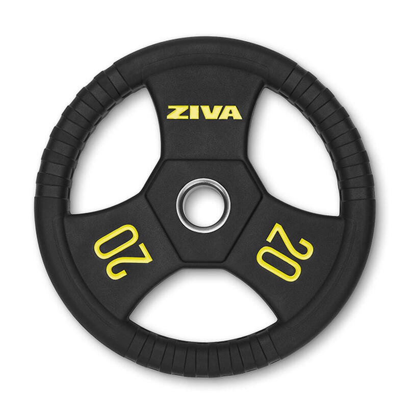 Discos redondo ZIVA performance 20 kg - negro/amarillo