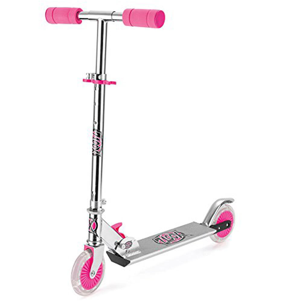 XOOTZ Xootz Folding Scooter With LED Wheels Pink