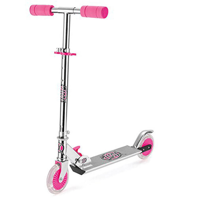 Xootz Trottinette cascadeuse pliante frein à pied filles rose