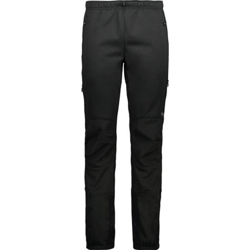 Pantaloni Softshell Da Lavoro Uomo 20404 - Antivento, Termici, Con Tasche Ginocchio E Dettagli Riflettenti - Nero/Lime (Taglia 54)