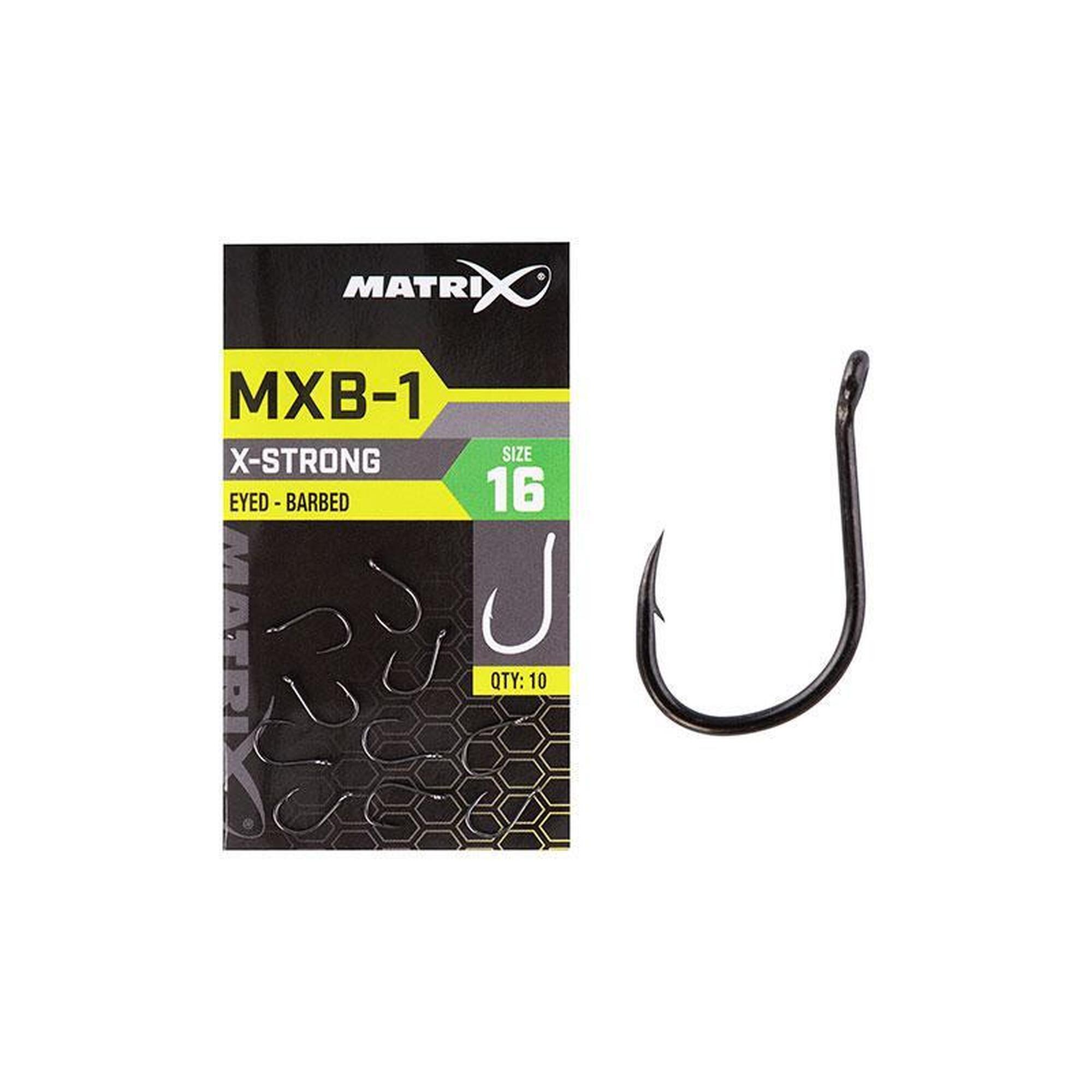 Hameçons Matrix MXB-1 Barbed Eyed x10