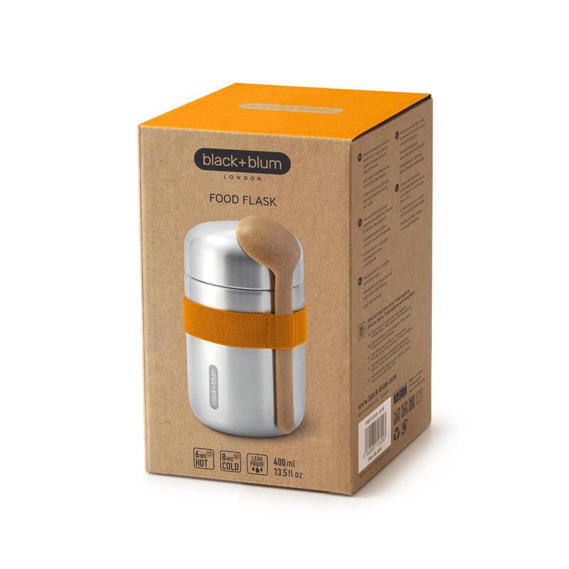 Stainless Steel Food Flask 13.5oz (400ml) - Orange