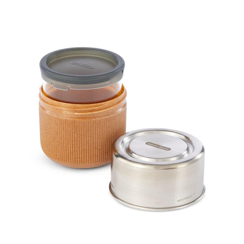 Glass Lunch Pot & Case 15oz (450ml) - Almond