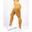 Legging de sport / Legging yoga taille haute femmes Shape | Jaune