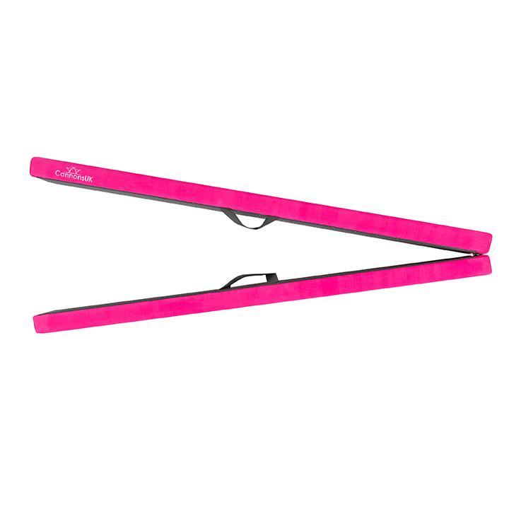 Cannons UK 8ft/244cm Folding Gymnastics Beams with Handles Pink 1/1