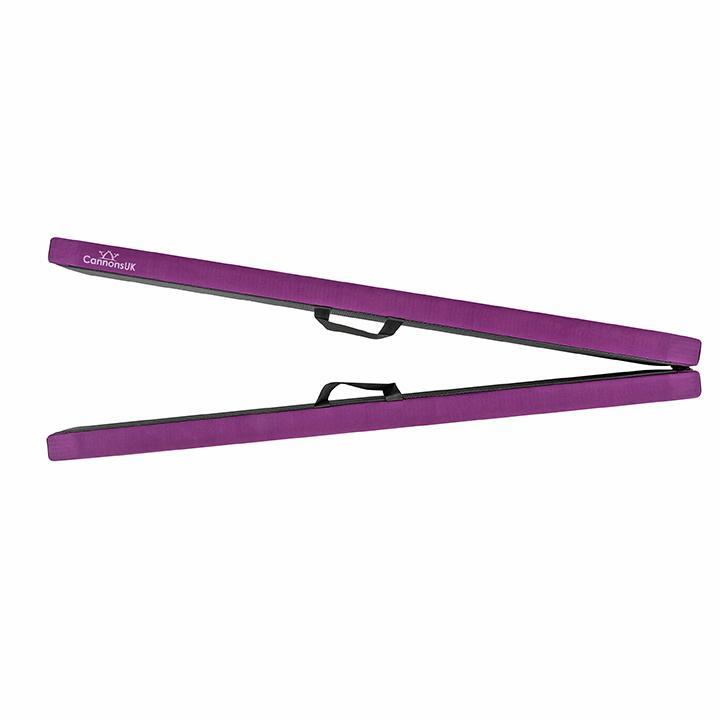 CANNONS UK Cannons UK 8ft/244cm Folding Gymnastics Beams with Handles Purple