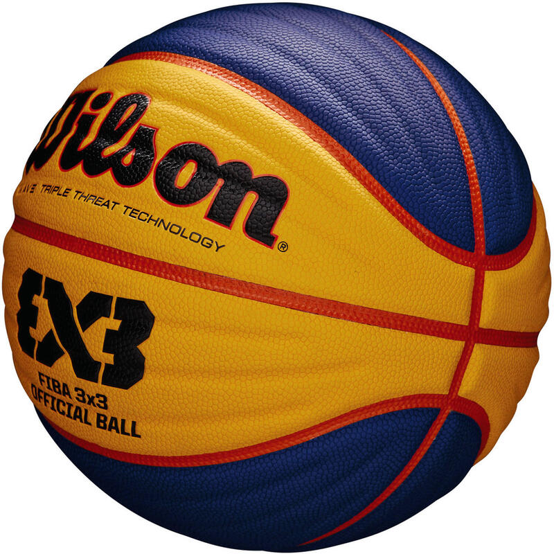 Kosárlabda Wilson FIBA 3x3 6-os méret kék-sárga