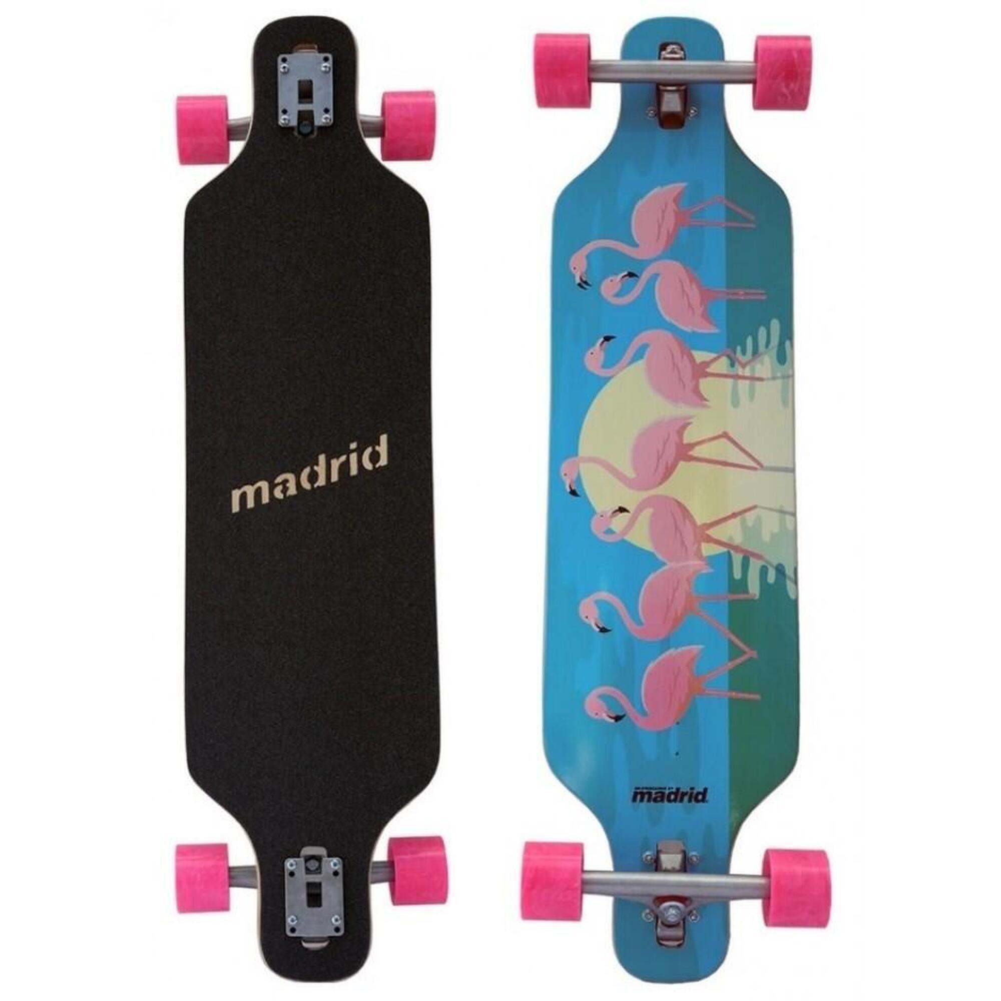MADRID Madrid Trance 40" Flamingos Longboard Skateboard