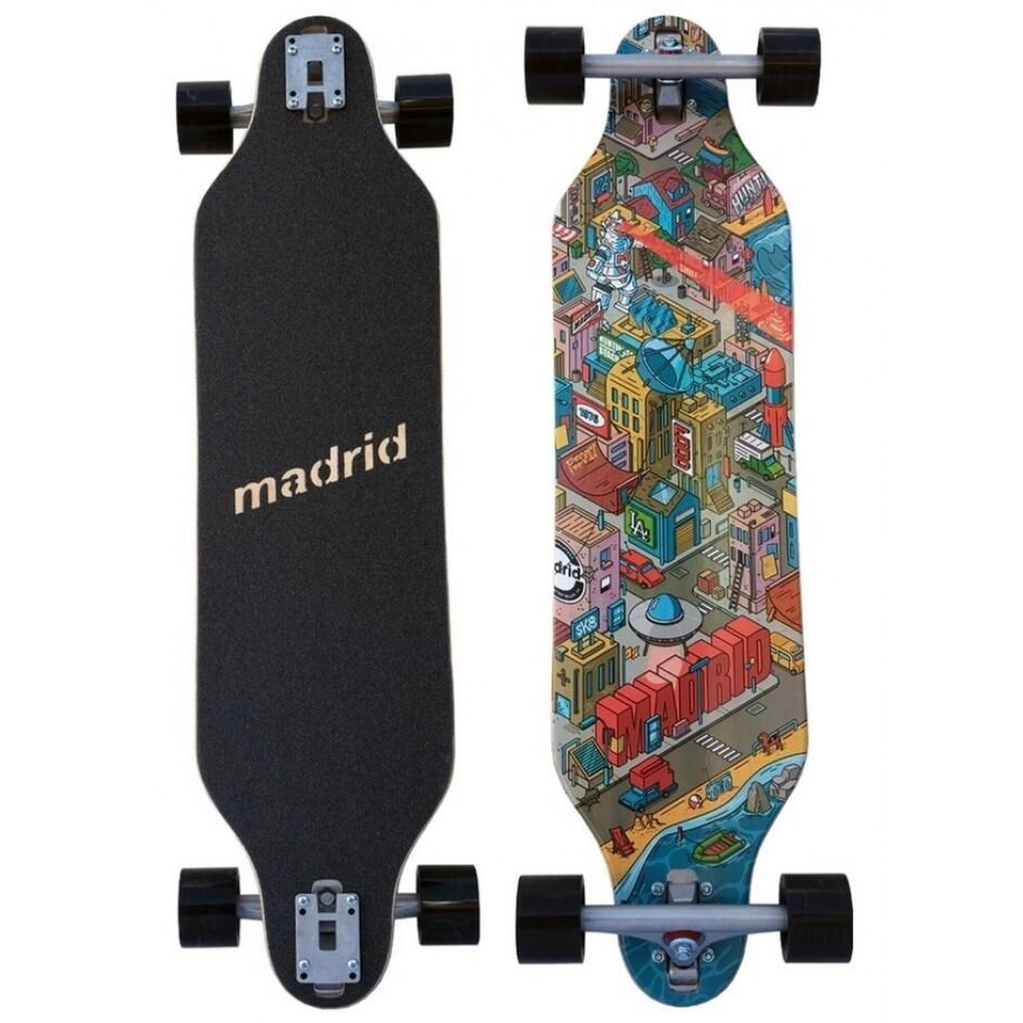 Madrid Weezer 36" Madrid City Longboard Skateboard 1/3