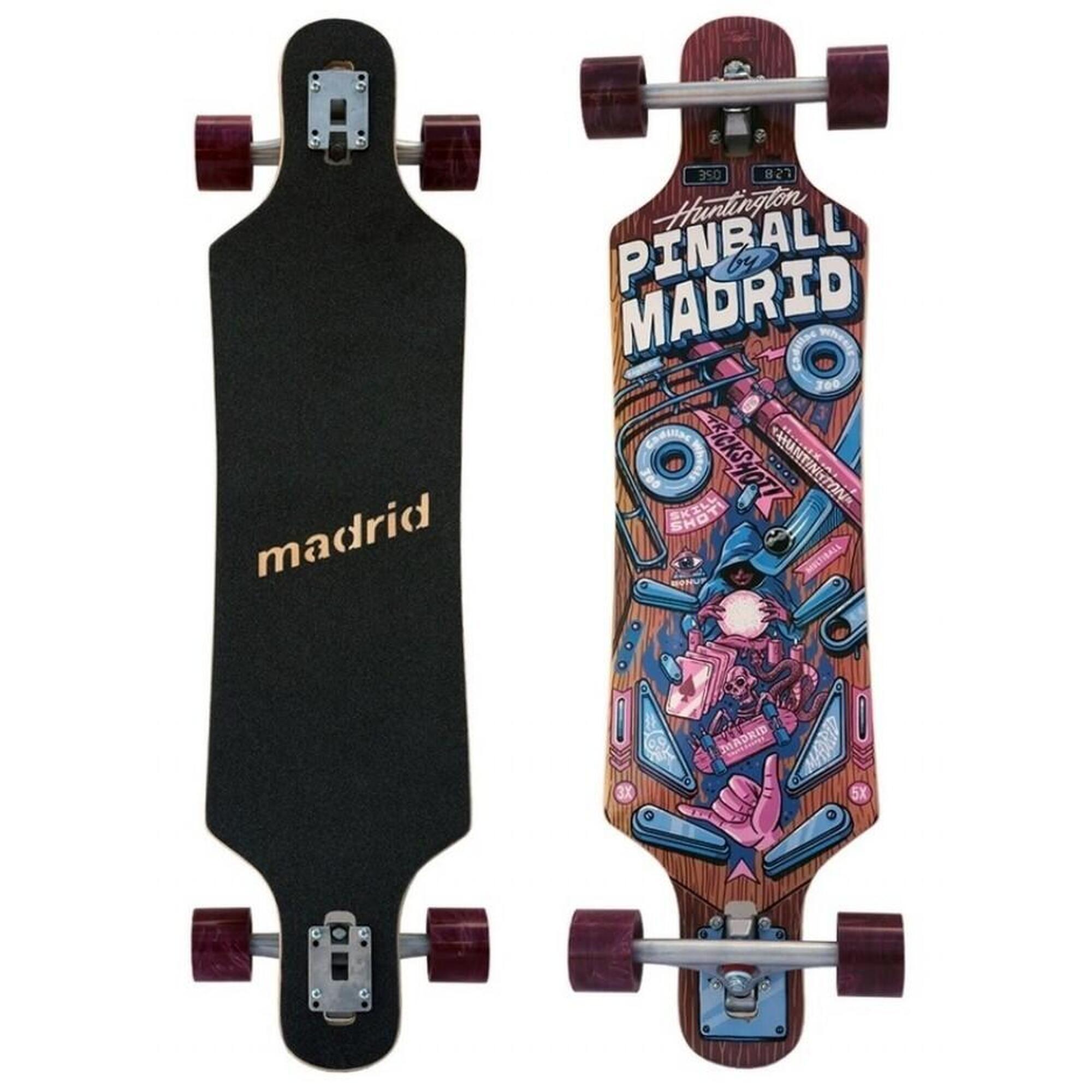 Madrid Spade 39" Pinball Wizard Longboard Skateboard 1/3