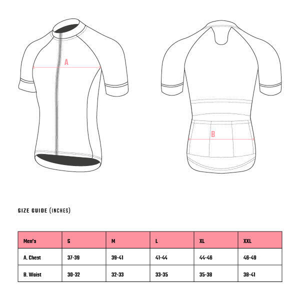 Maillot de cyclisme à manches courtes pour hommes - Sunrise