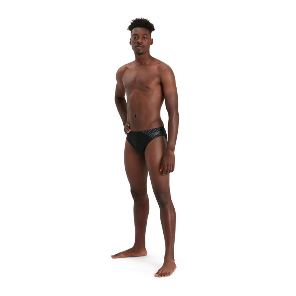 Medley Logo 7cm Adult Male Swim Brief Black/Grey 3/5