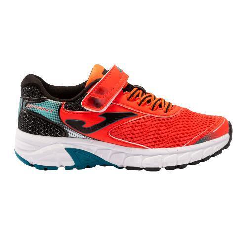 CALÇADO CORRIDA CRIANÇA JOMA SPRINT JR 2207 VELCRO. CORAL/PRETO