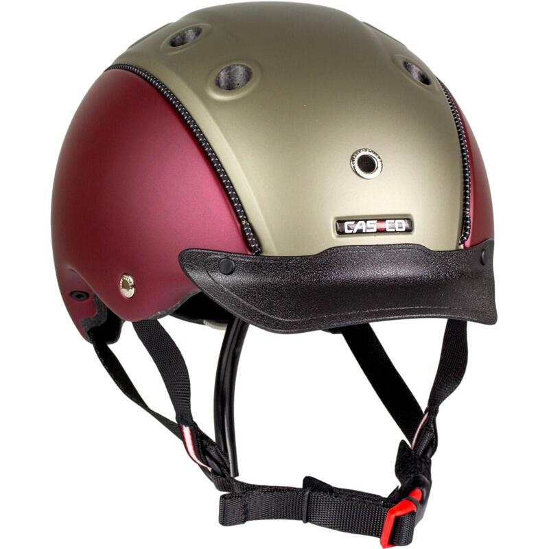 Kinder Reit-,Fahrrad-und Skihelm CHOICE TURNIER dark red/olive matt S (52-56cm)